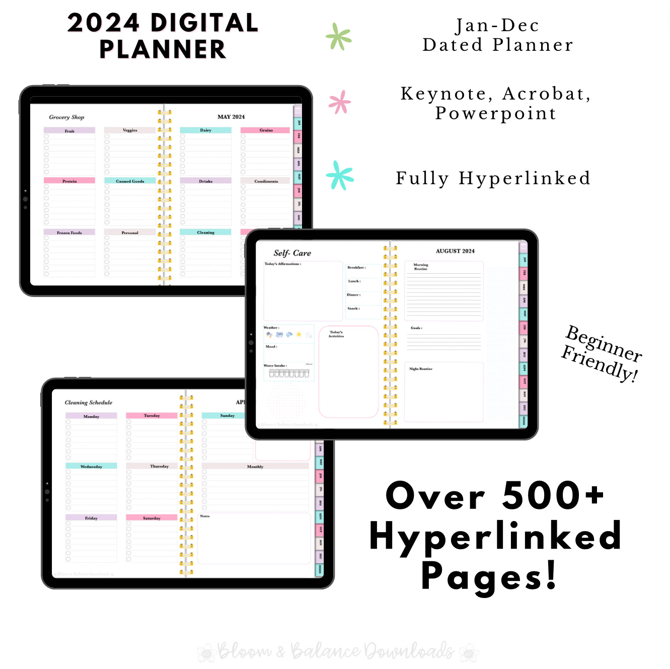 2024 Dated Digital Planner w/ Accessories Kit