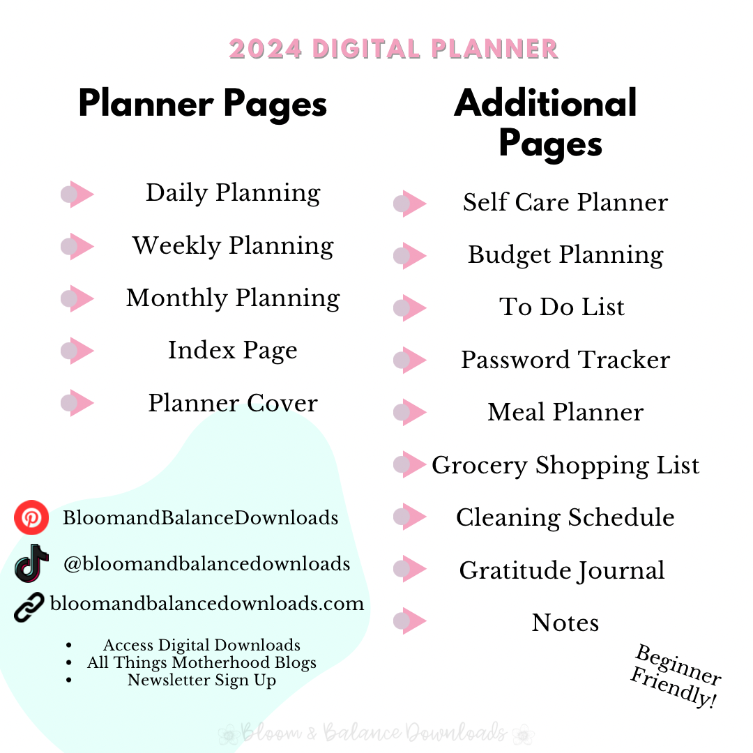 2024 Dated Digital Planner w/ Accessories Kit