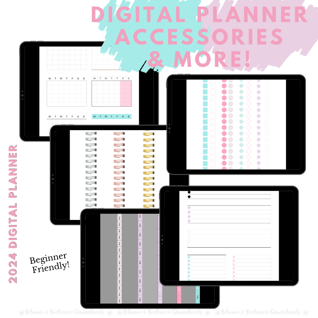 2024 Dated Digital Planner w/ Accessories Kit